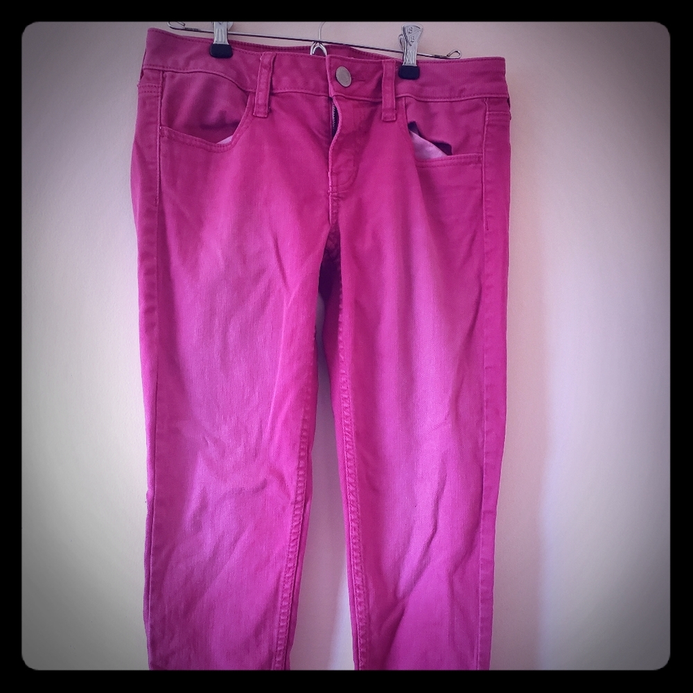 Pink stretch Jeggings